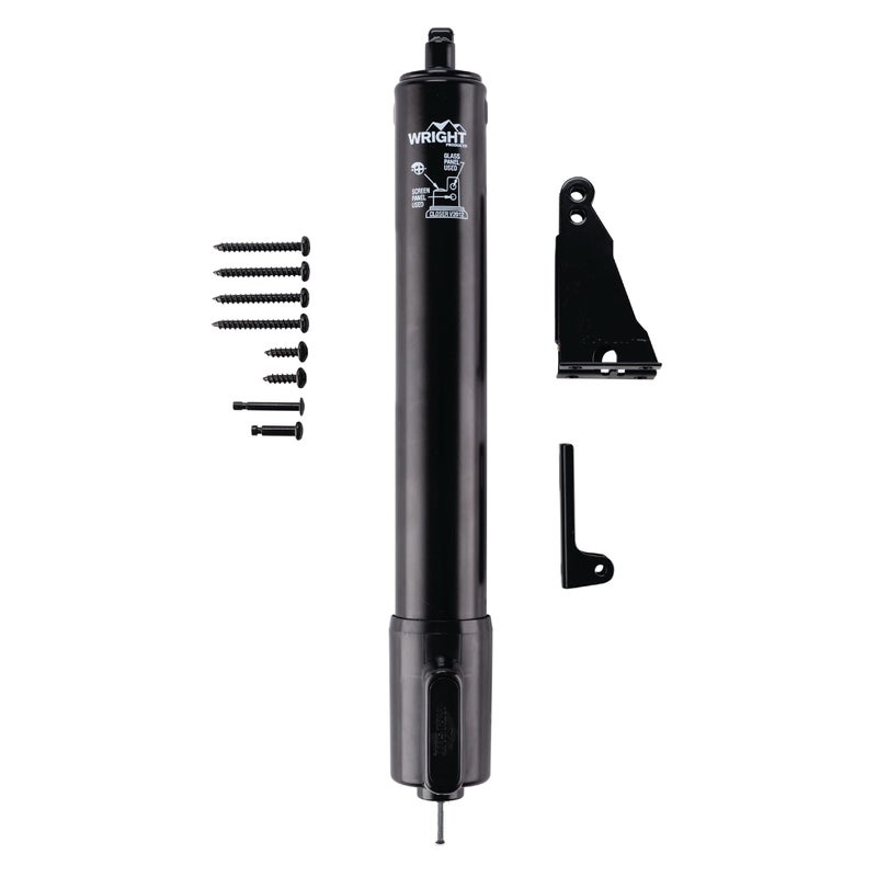 Wright Products V2012BL Heavy Duty Tap-N-Go Pneumatic Closer, Black - Image 1